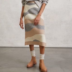 NWT Anthropologie Letitia Midi Sweater Skirt Med